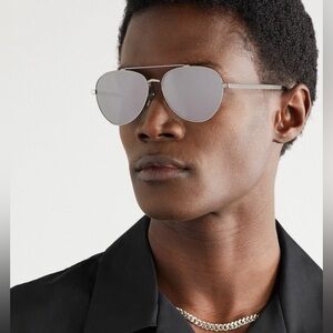 Authentic Givenchy Silver Aviator Sunglasses brand new with Case
